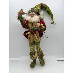 Mark Roberts Large Christmas Forest Fairy Holding Owl 18 Inch-AS IS